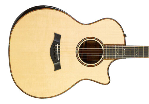 Taylor 914CE V-Class in Natural with a West African Crelicam Ebony fingerboard.