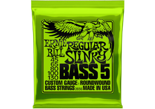 Ernie Ball 2836 Regular Slinky 45-130 5 String Nickel Wound Electric Bass Strings