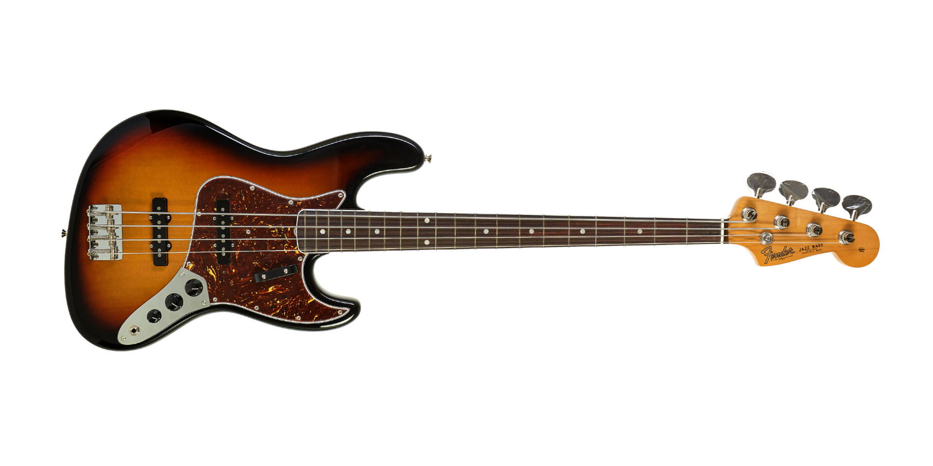 Fender American Vintage Ii 1966 Jazz Bass 3 Colour Sunburst Guitar
