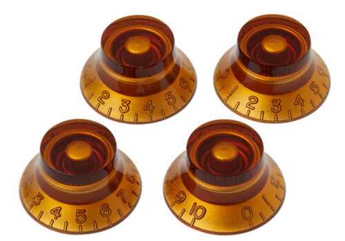 Gibson Top Hat Knobs 4 Pack Amber