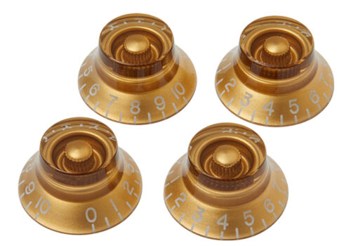 Gibson Top Hat Knobs 4 Pack Gold