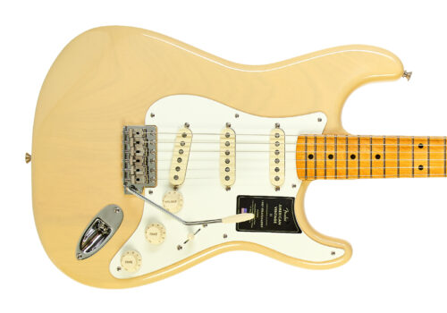 Fender American Vintage II 1957 Stratocaster in Vintage Blonde with a Maple fingerboard.